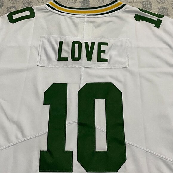 Nike Green Bay Packers Love No.10 White Jersey - Picture 7 of 7